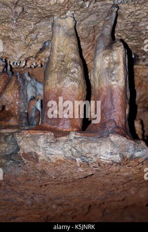 Brixham Cavern, Windmill Hill Bone Cave. An Ancient Monument, Discovered in 1858. Key Bone Evidence of the Antiquity of Man. South Devon, UK. 2017. Stock Photo