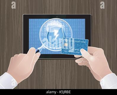 Safety/Secure Online Payments Stock Vector
