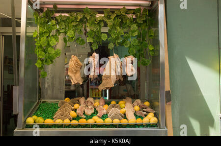 tripe shop (tripperia) in Napoli, Italy Stock Photo