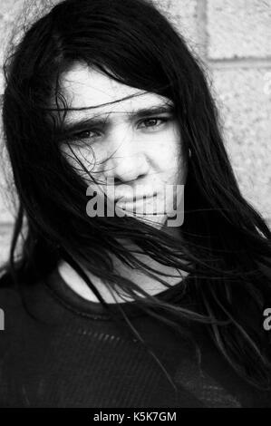 Sonny Moore aka Skrillex backstage portrait 2009 Vans Warped Tour final tour day Home Depot Center Carson. Stock Photo