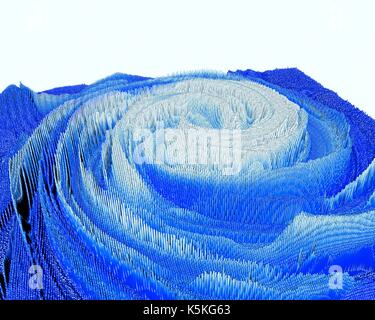 Abstract 3D landscape background illustration. Stock Photo