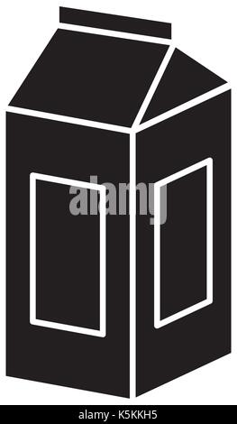 tetrapak milk box Stock Vector