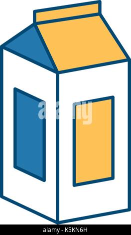 tetrapak milk box Stock Vector