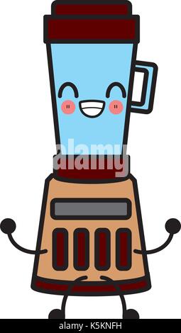 cute kawaii blender cartoon vector gtaphic design Stock Vector