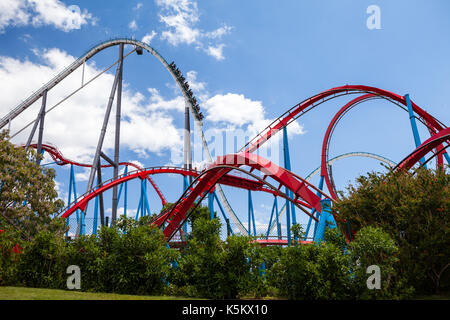 Dragon Khan rollercoaster Stock Photo Alamy