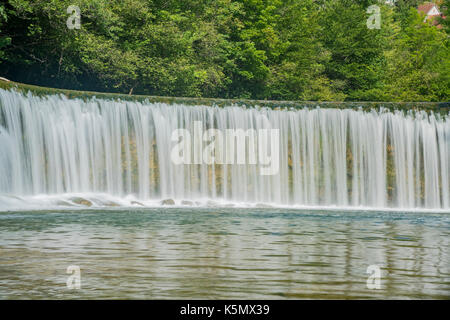 The beautiful Affenschlucht waterfall at Winterthur, Zurich, Switzerland Stock Photo