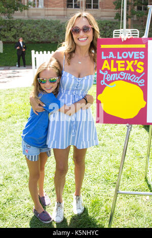 Los Angeles California, USA. 9th September, 2017. Daughter Jade Thompson with mother TV personality/chef Giada De Laurentiis at the 8th Annual L.A. Loves Alex's Lemonade Fundraiser at the University of California, Los Angeles (UCLA) on September 9, 2017.  Credit: Sheri Determan/Alamy Live News Stock Photo