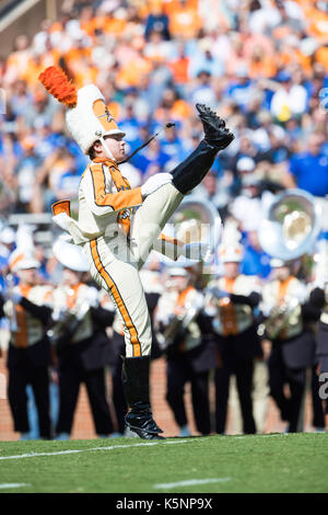 September 09, 2017: Tennessee Volunteers band performs before the NCAA Football game between the University of Tennessee Volunteers and the Indiana State Sycamores at Neyland Stadium in Knoxville, TN Tim Gangloff/CSM Stock Photo