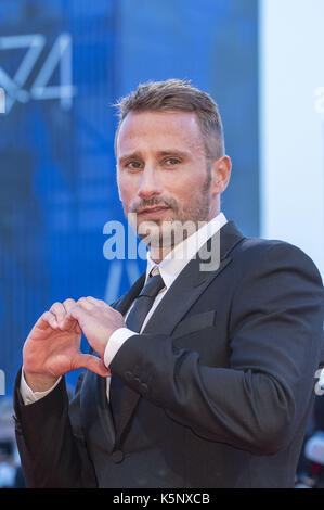 Matthias Schoenaerts attending the 'Le Fidèle' premiere at the 74th Venice International Film Festival at the Palazzo del Cinema on September 08, 2017 in Venice, Italy | usage worldwide