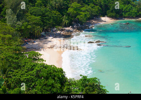 Great view on Laem Sing beach in Phuket Thailand Stock Photo