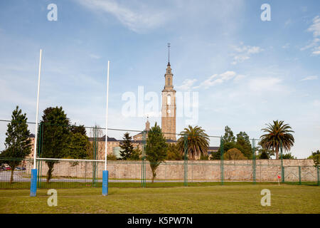 Universidad Laboral building in Gijón, Spain Stock Photo