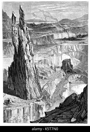 Penrhyn quarry the largest slate quarry in Wales Bethesda Snowdonia ...