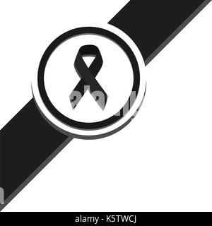 black ribbon vector Stock Vector