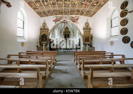 Rochuskapelle, Altar Room, Wangen im Allgäu, Baden Württemberg, Germany Stock Photo