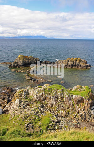 Dunure coastline, Ayrshire, Scotland Stock Photo