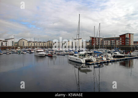 Ardrossan marina Stock Photo