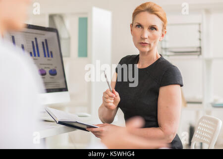 Serious discussion Stock Photo