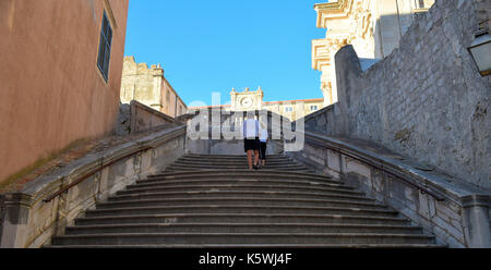 Jesuit staircase in Dubrovnik, Game of Thrones filming location Stock Photo