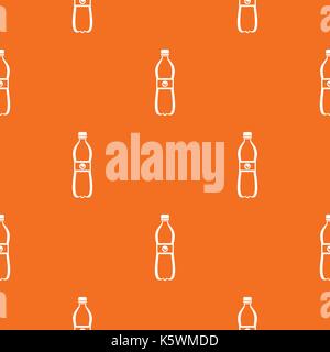 Bottle of water pattern seamless Stock Vector