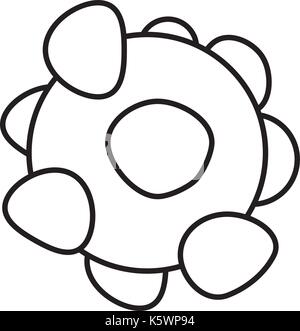 Coronavirus icon , outline style Stock Vector