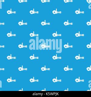 Circular saw pattern seamless blue Stock Vector