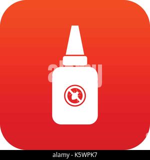 Insect spray icon digital red Stock Vector
