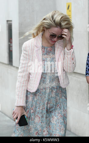 Emma Rigby Actress seen arriving to the BBC studios in London on 3rd, Sep 2017