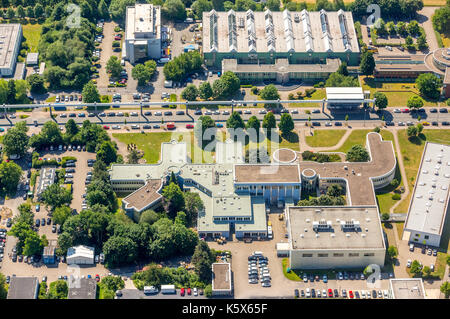TechnologieParkDortmund on the campus of the University of Dortmund, Dortmund, Ruhr area, North Rhine-Westphalia, Germany Dortmund, Europe, Aerial Vie Stock Photo