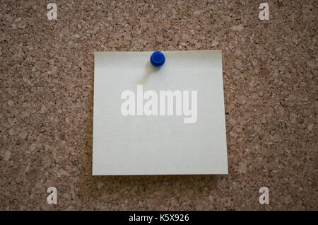 Brown board with office supplies Stock Photo