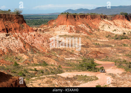 Red tsingy, near Antsiranana, Madagascar Stock Photo