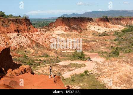 Red tsingy, near Antsiranana, Madagascar Stock Photo