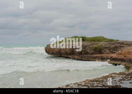 Varadero, - January 18, Travel, Varadero, Cuba . In the Picture: Strand von Varadero bei nicht all zu gutem Wetter . (Photo by Ulrich Roth) Stock Photo