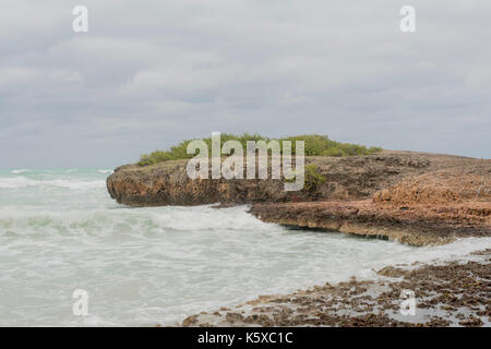 Varadero, - January 18, Travel, Varadero, Cuba . In the Picture: Strand von Varadero bei nicht all zu gutem Wetter . (Photo by Ulrich Roth) Stock Photo