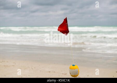 Varadero, - January 18, Travel, Varadero, Cuba . In the Picture: Strand von Varadero bei nicht all zu gutem Wetter . (Photo by Ulrich Roth) Stock Photo