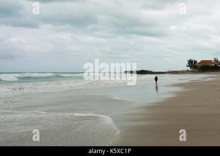 Varadero, - January 18, Travel, Varadero, Cuba . In the Picture: Strand von Varadero bei nicht all zu gutem Wetter . (Photo by Ulrich Roth) Stock Photo