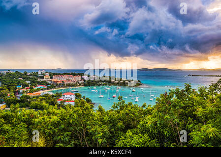 Cruz Bay, St. John, United States Virgin Islands. Stock Photo