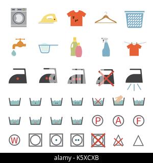 laundry and washing icon Stock Vector