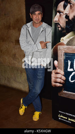 Mumbai, India. 10th Sep, 2017. Indian film Actor Ronit Roypose at the special screening of film Lucknow Central at Lightbox in Mumbai. Credit: Azhar Khan/Alamy Live News Stock Photo