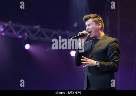 London, UK. 10th Sep, 2017. Rick Astley performs during Radio 2 Live in Hyde Park 2017 on September 10, 2017, London. England. Credit: Jason Richardson/Alamy Live News Stock Photo