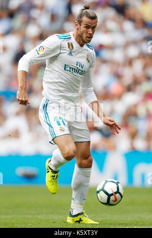 Madrid, Spain. 9th Sep, 2017. Gareth Bale (Real) Football/Soccer : Spanish 'La Liga Santander' match between Real Madrid CF 1-1 Levante UD at the Santiago Bernabeu Stadium in Madrid, Spain . Credit: Mutsu Kawamori/AFLO/Alamy Live News Stock Photo