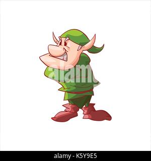 Vector dwarf, gnome or Christmas elf Stock Vector