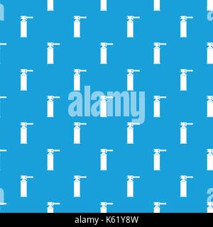 Gas cylinder pattern seamless blue Stock Vector