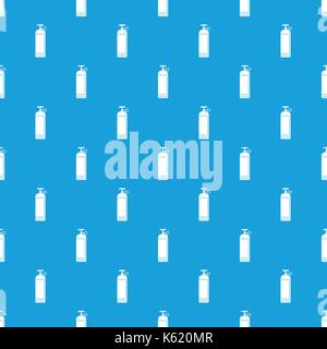 Compressed gas container pattern seamless blue Stock Vector