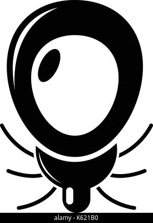 Mouse virus icon , simple style Stock Vector