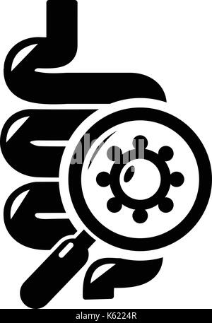 Intestine virus icon , simple style Stock Vector