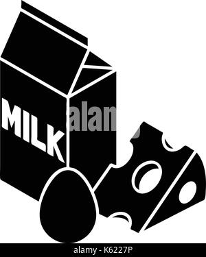 Milk product icon, simple style Stock Vector