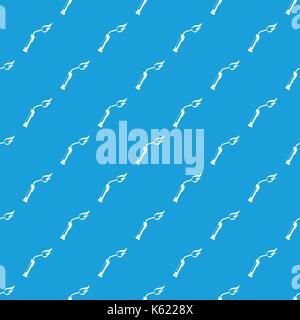 Welding torch pattern seamless blue Stock Vector
