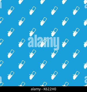 Welding equipment pattern seamless blue Stock Vector