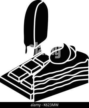 Sweets food icon, simple style Stock Vector