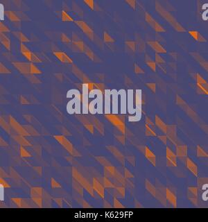 Vector abstract geometric background. Orange mosaic halftone template background. Retro colored design element Stock Vector